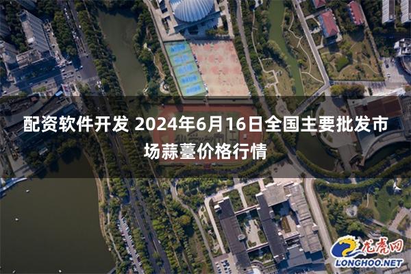 配资软件开发 2024年6月16日全国主要批发市场蒜薹价格行情