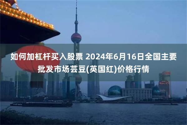 如何加杠杆买入股票 2024年6月16日全国主要批发市场芸豆(英国红)价格行情