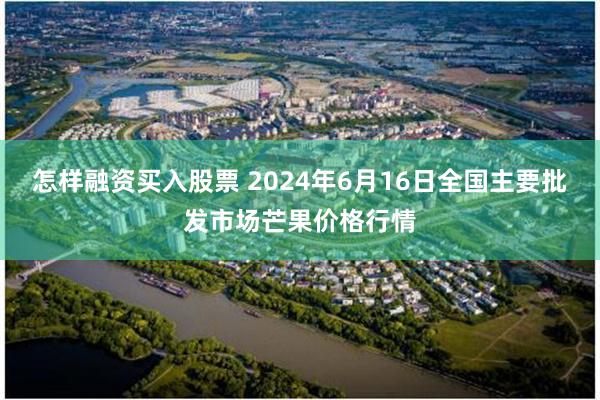 怎样融资买入股票 2024年6月16日全国主要批发市场芒果价格行情