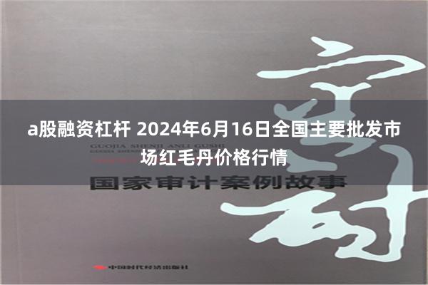 a股融资杠杆 2024年6月16日全国主要批发市场红毛丹价格行情