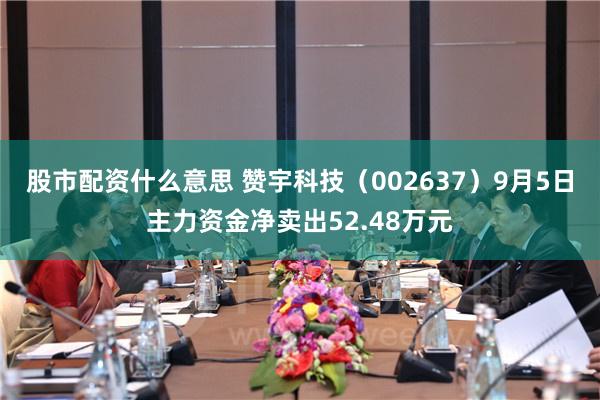 股市配资什么意思 赞宇科技（002637）9月5日主力资金净卖出52.48万元