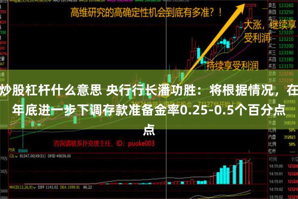 炒股杠杆什么意思 央行行长潘功胜：将根据情况，在年底进一步下调存款准备金率0.25-0.5个百分点