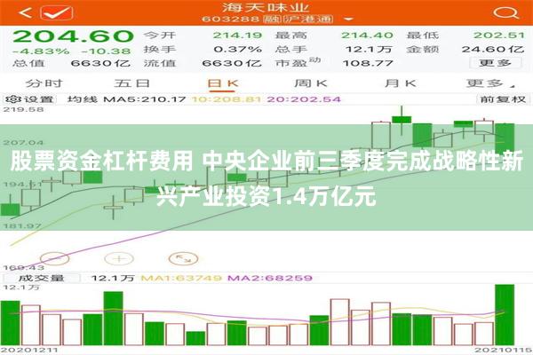 股票资金杠杆费用 中央企业前三季度完成战略性新兴产业投资1.4万亿元